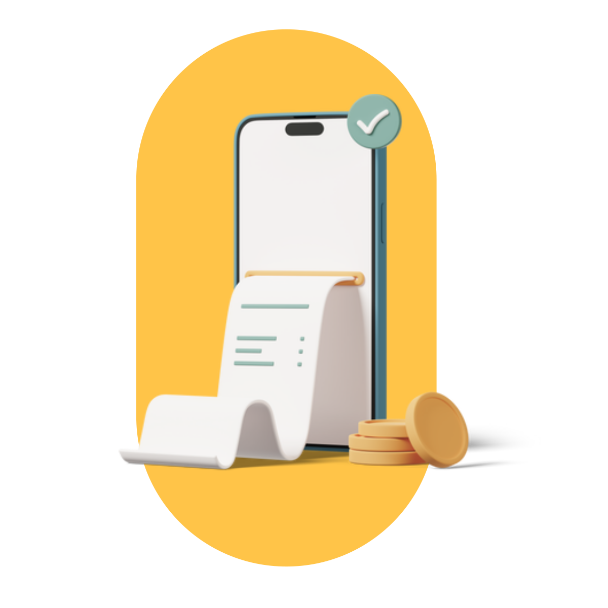 Un script d'induction à côté d'un téléphone avec des pièces de monnaie.